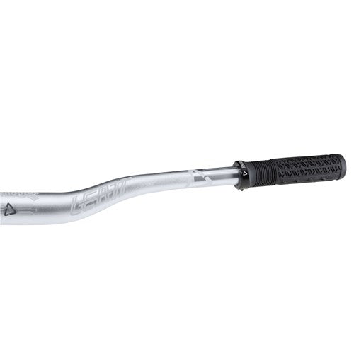 Leatt Handlebar - Launch Control 6.0 Blast - Mid (23mm Rise) 35mm - 800mm - Silver (includes Grips)