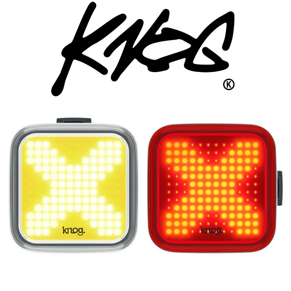 Knog Blinder X Twinpack Light Set - 200 Lumen Front - 100 Lumen Rear - Usb Rechargeable