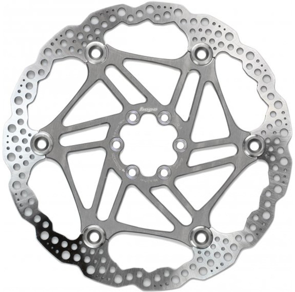 Hope Floating Disc V4 6 Bolt Silver - 203mm