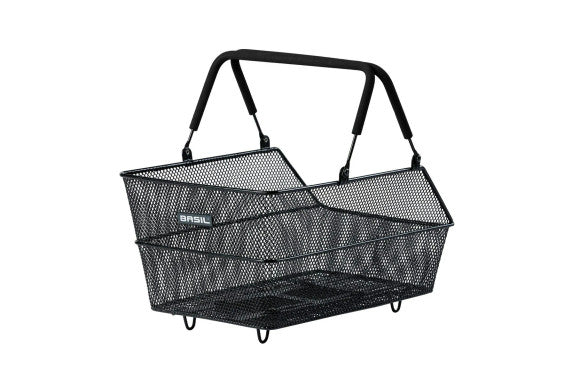 Basil Cento Rear Basket Mik Black