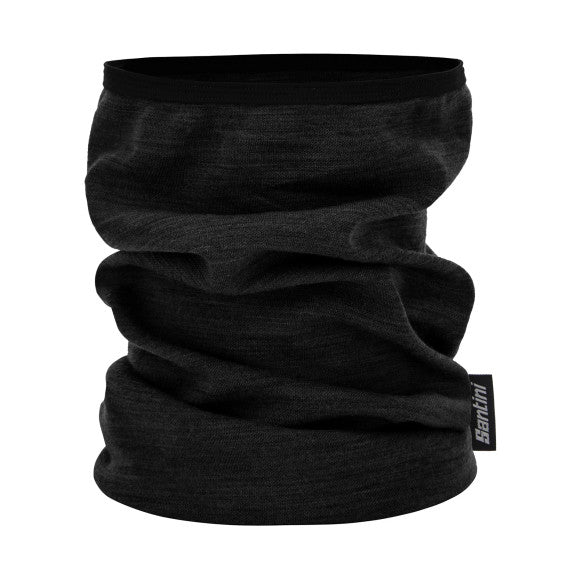 Santini Wool Neck Warmer - Black