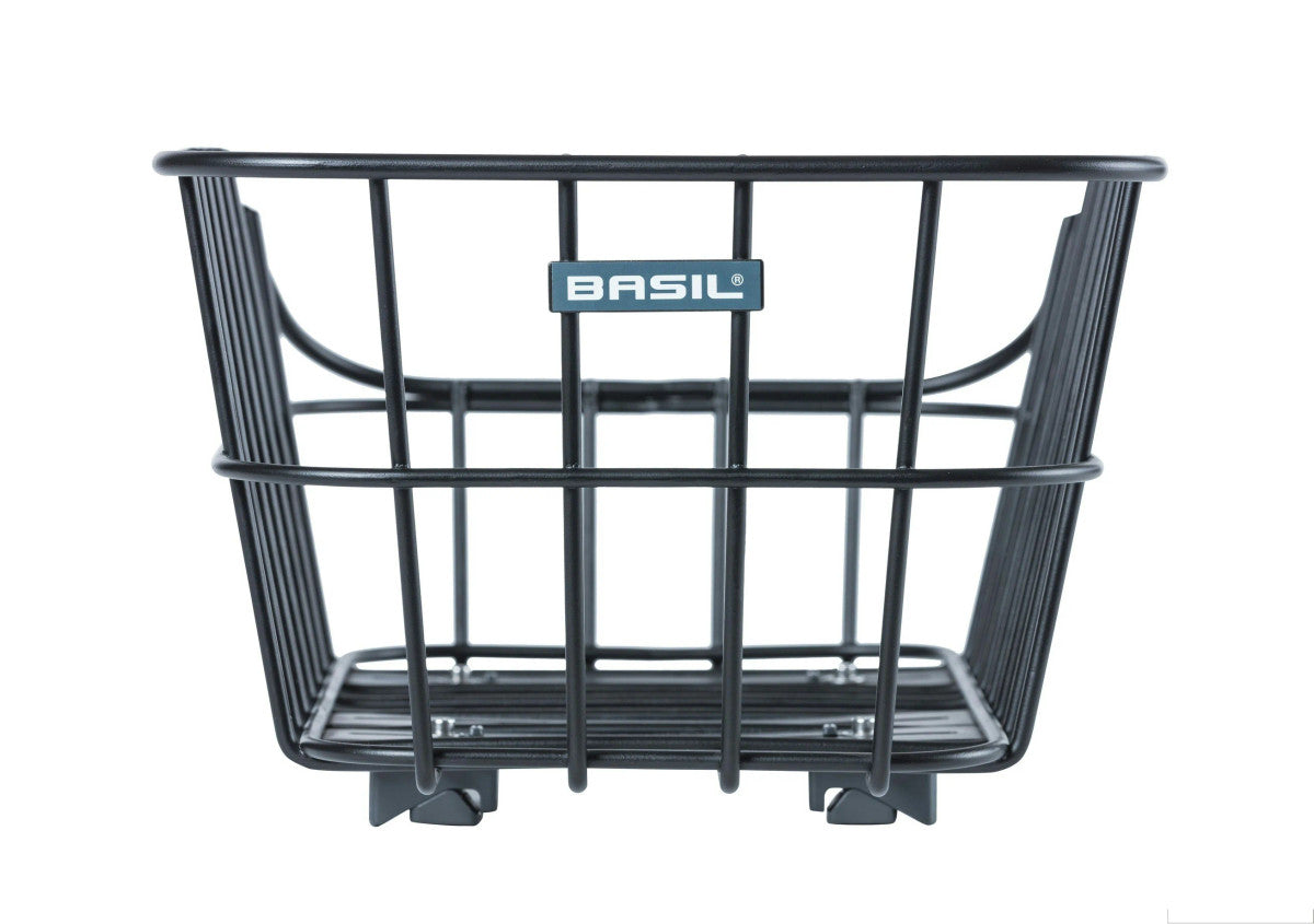 Basil Cento Alu Rear Basket Wsl Black
