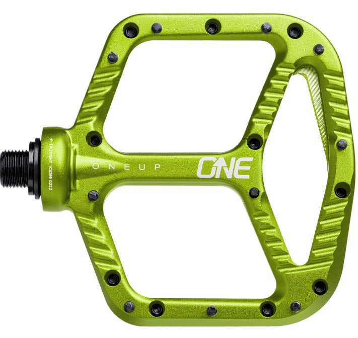 Oneup Components Flat Pedals - Alloy [cl:green]