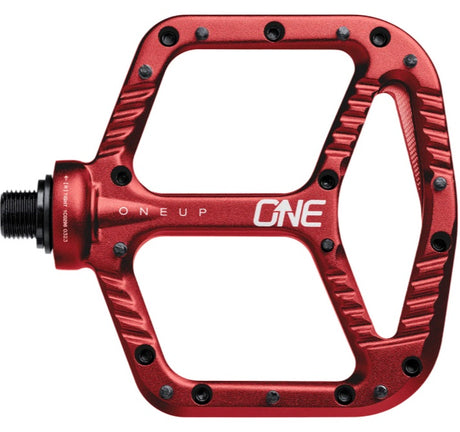 Oneup Components Flat Pedals - Alloy [cl:red]
