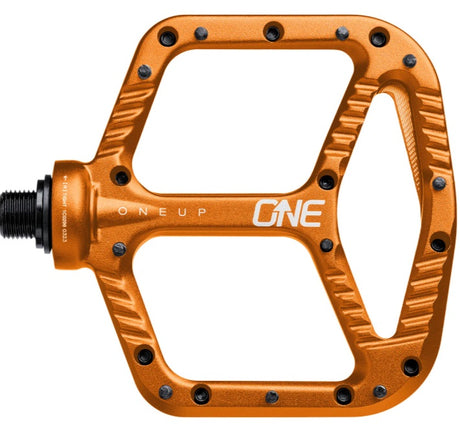 Oneup Components Flat Pedals - Alloy [cl:orange]