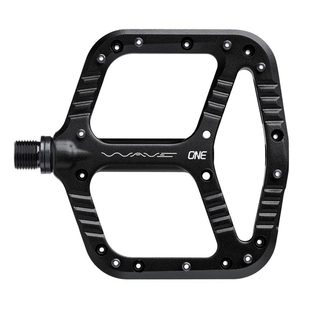 Oneup Components Pedals - Wave Alloy Flat [cl:black]