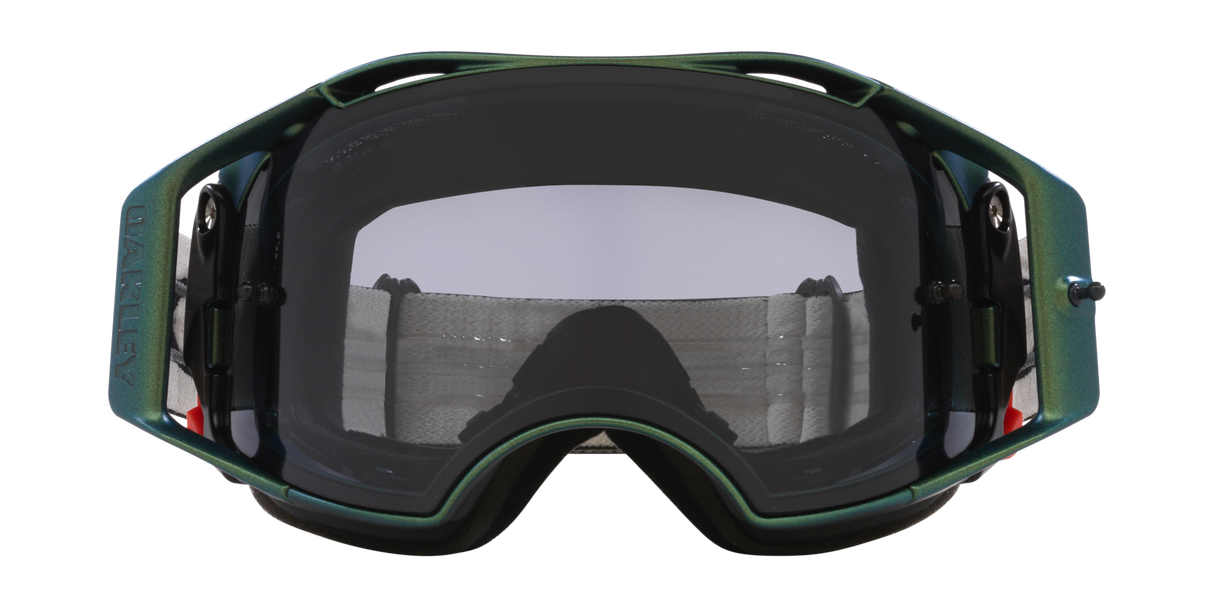 Oakley Goggles Airbrake Mtb Black Green Colourshift With Light Grey