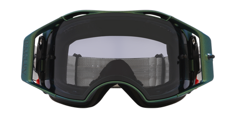 Oakley Goggles Airbrake Mtb Black Green Colourshift With Light Grey