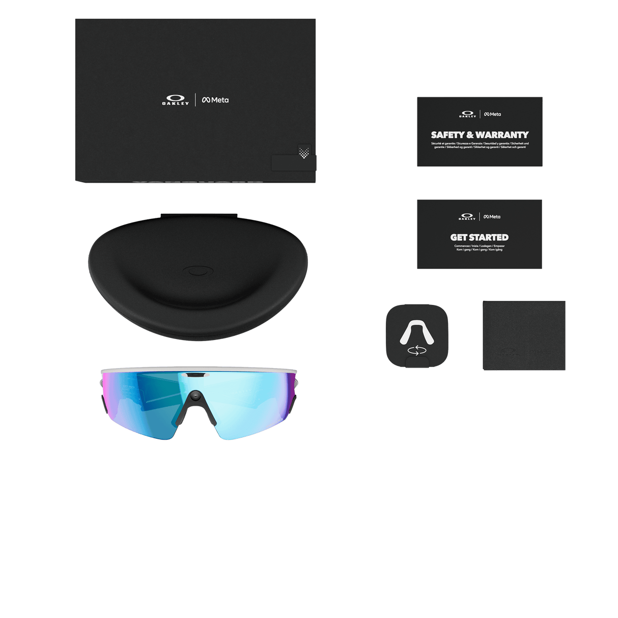 Oakley Sunglasses Meta Vanguard White W/ Prizm Sapphire