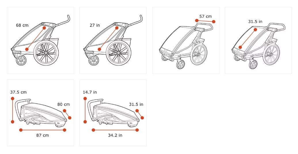 Thule Trailer - Chariot Cross 2 Seat - Majolica Blue