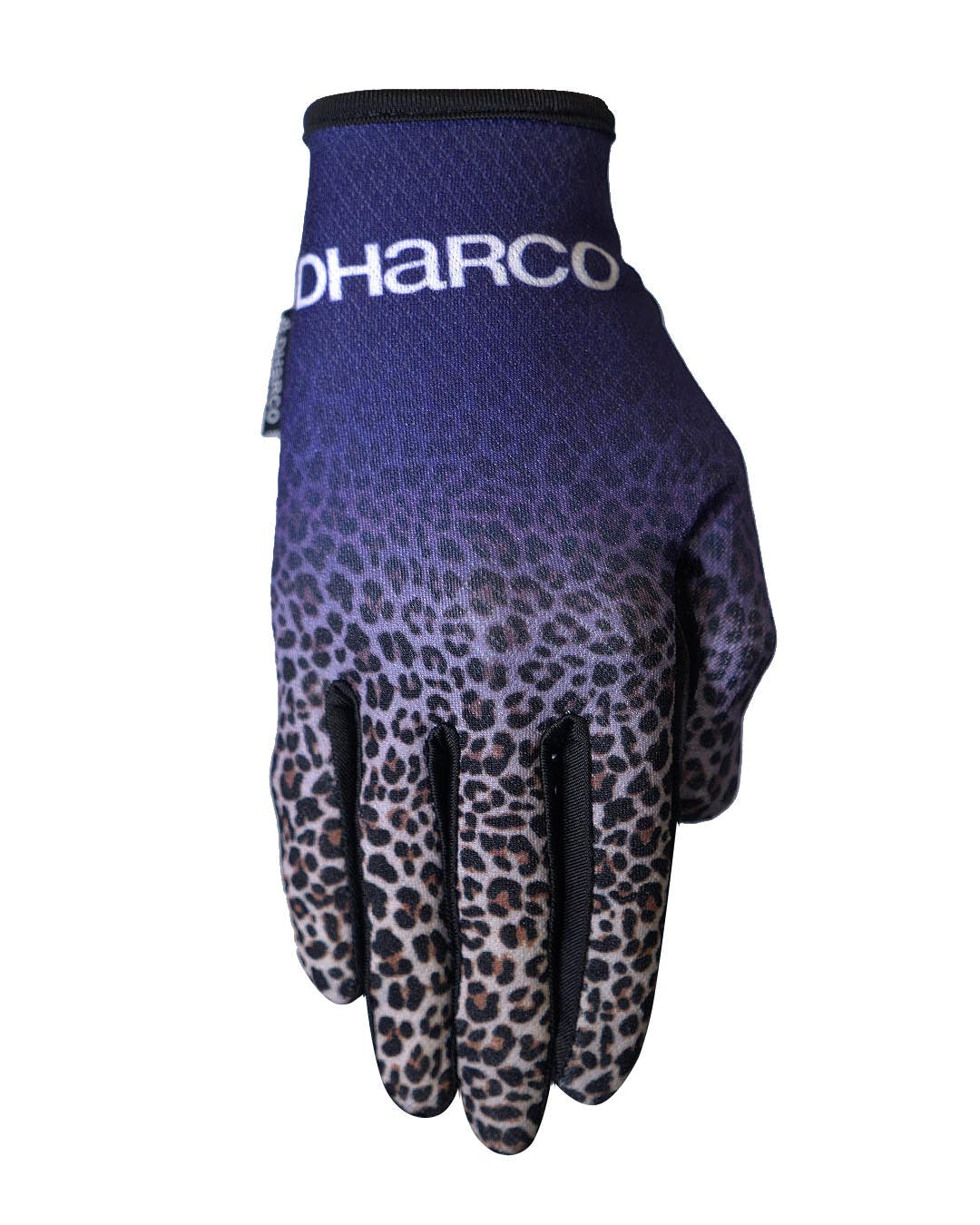 Dharco Womens Race Glove | Purple Leopard