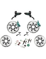 Sram Disc Brake Full Expert Kit - Motive Ultimate Stealth - Alu Lever - Teal Splatter