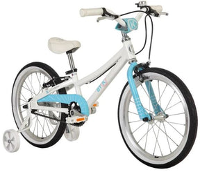 Byk E350 18" - Inc Training Wheels (white / Sky Blue)