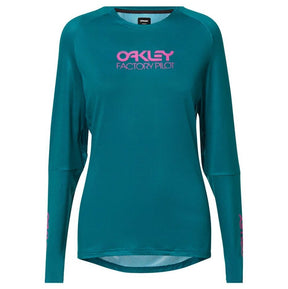 Oakley Factory Pilot Longsleeve Jersey Bayberry L Womens [cl:bayberry Sz:large]