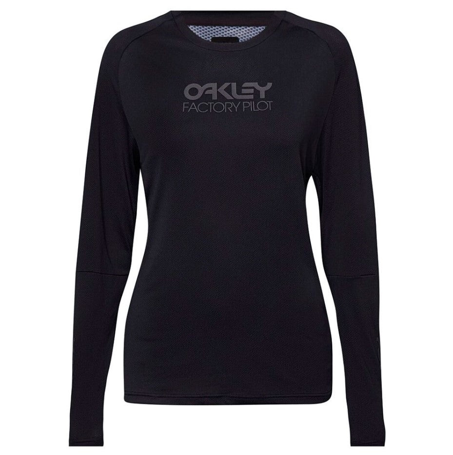 Oakley Factory Pilot Longsleeve Jersey Womens [cl:blackout  Sz:large]