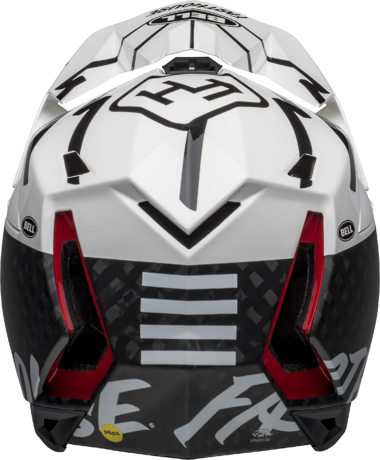 Bell Helmet Full-10 Spherical Mips Fasthouse - Gloss White/matt Black 
