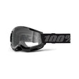 100% Strata 2 Junior / Youth Goggle - Black - Clear Lens