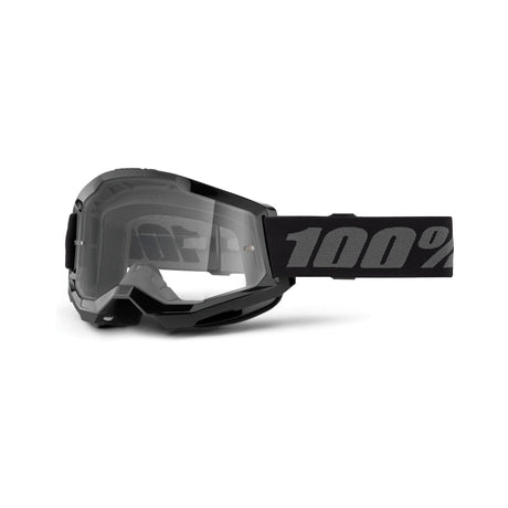 100% Strata 2 Junior / Youth Goggle - Black - Clear Lens