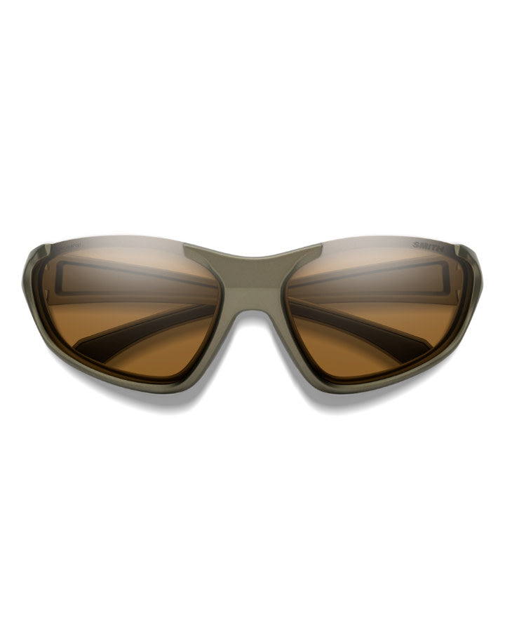 Smith Sunglasses - Sliders - Matt Olive - Chromapop Brown + Clear [cl:olive]