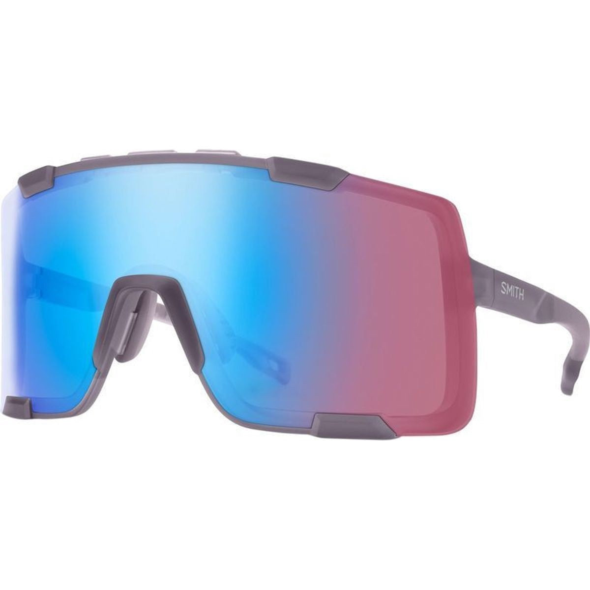 Smith Sunglasses -  Syncline - Matte Meteorite Crystal - Chromapop Low Light Rose Blue Mirror - Plus Bonus Clear