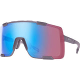Smith Sunglasses -  Syncline - Matte Meteorite Crystal - Chromapop Low Light Rose Blue Mirror - Plus Bonus Clear
