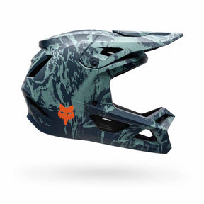 Fox Racing Helmet - Rampage Image Print - Full Face Helmet - Arctic Blue [sz:large]