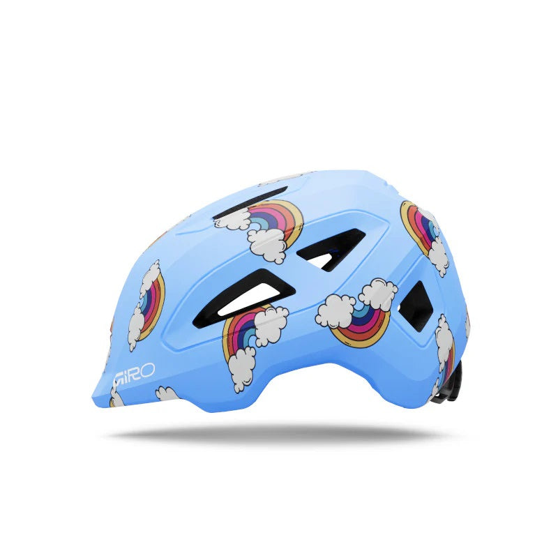 Giro Helmet Youth Scamp Ii - Matt Sky Blue / Rainbow + Clouds [sz:x-small | 45-49 Cm]