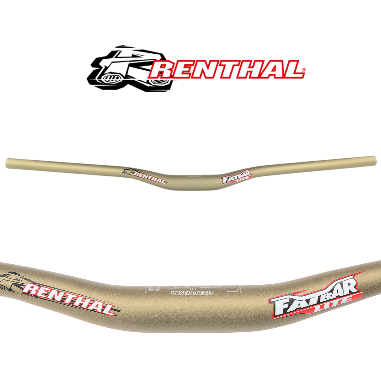 Renthal H/bar Mtb - Fatbar Lite 31.8mm 760mm Wide/30mm Rise Gold