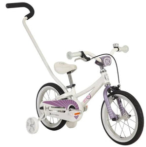 Byk E250 14" - Inc Training Wheels & Handle - (white / Lilac Haze)