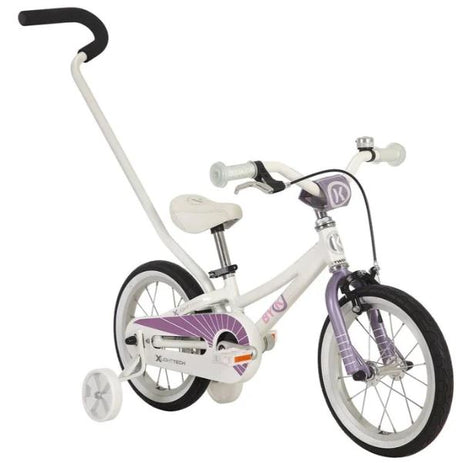 Byk E250 14" - Inc Training Wheels & Handle - (white / Lilac Haze)
