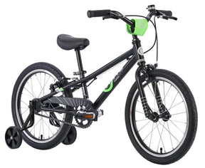 Byk E350 18" - Inc Training Wheels (boys Black/neon Green)