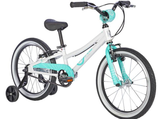 Byk E350 18" - Inc Training Wheels (white / Celeste Green)