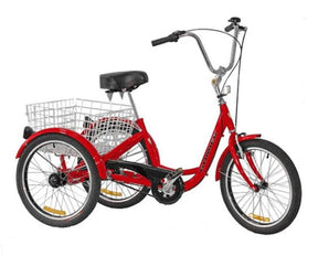 Gomier 24" Trike 3 Speed Nexus 2500 Series Bright Red