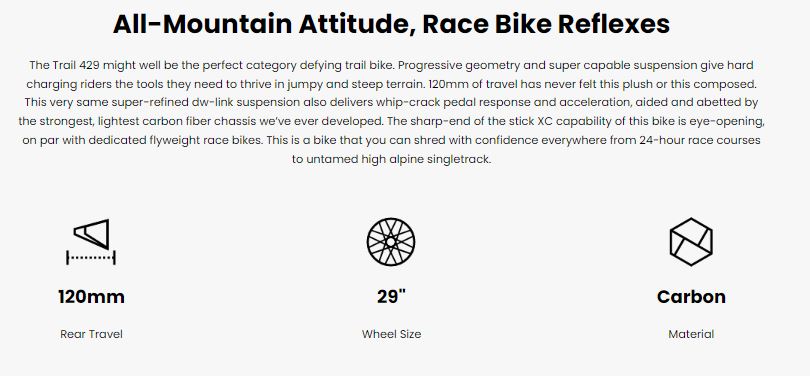 Pivot 2022 Trail 429 (enduro Pro Xt/xtr) Silver [sz:large]