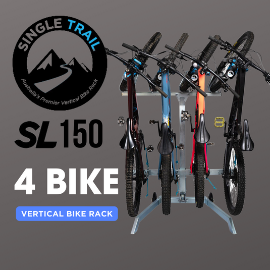 Single Trail Vertical Bike Rack Sl150