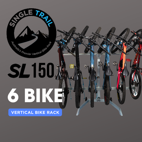 Single Trail Vertical Bike Rack Sl150 [sz:6 Bike Carrier]