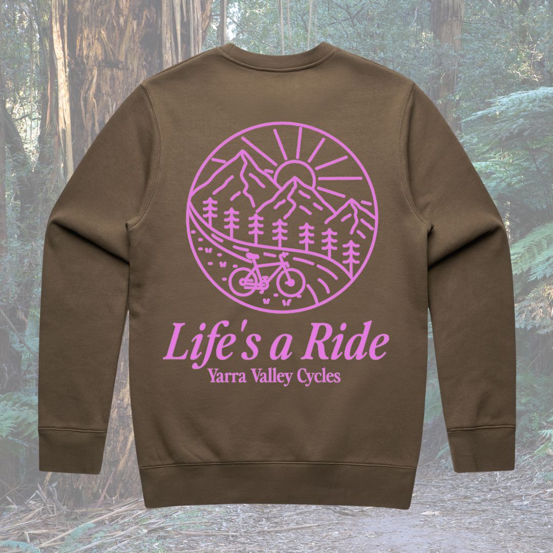 Yvc Merch Crew Valley Trail Walnut/pink [sz:large]