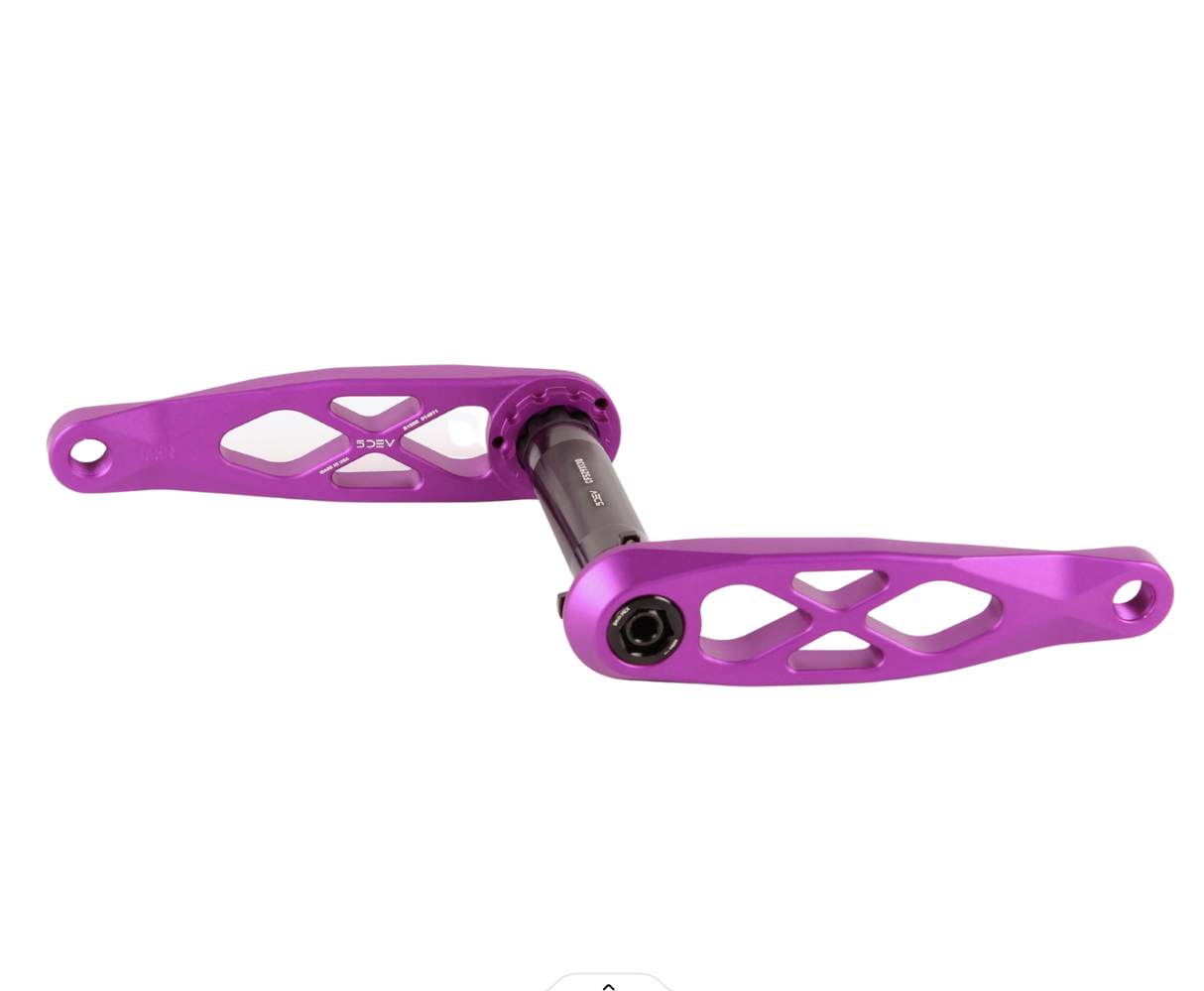 5dev Trail/enduro Crank 165mm Purple - 30mm Superboost