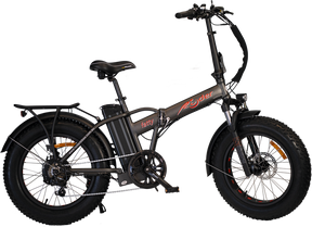 Ryder Electric Folding Bike - Fatty - 20" Fat Wheels - Black 