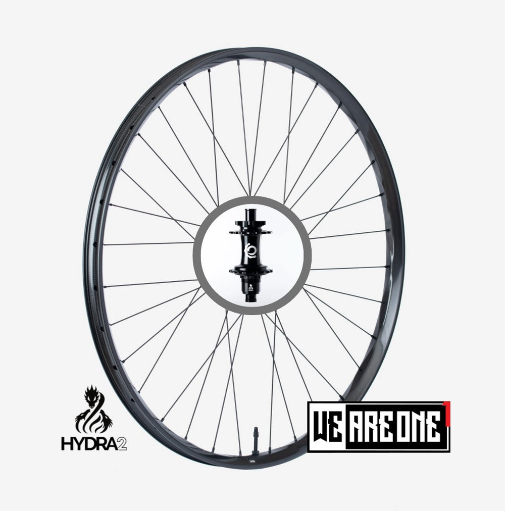 We Are One Composites Triad Enduro 29" Carbon Wheelset - Industry 9 Hydra2 - Xd 6 Bolt 12 X 148 & 15 X 110mm Boost Black