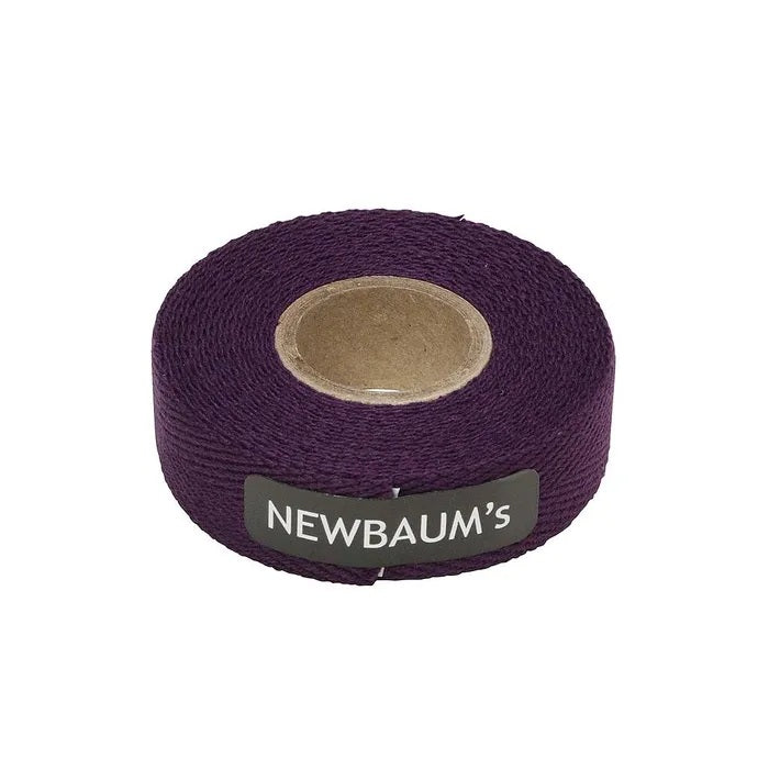 Newbaums Bar Tape - Cloth - Single Side (use 2 Per Bar) [cl:eggplant]