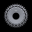 Forx Chainring - Dji Avinox Direct Mount - 34t - Platinum