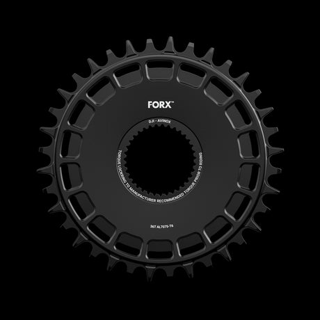 Forx Chainring - Dji Avinox Direct Mount - 34t - Black