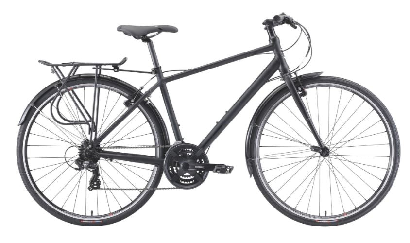 Malvern Star Sprint 2 - Flat Bar X-road Bike - Matt Black / Grey - [sz:large]