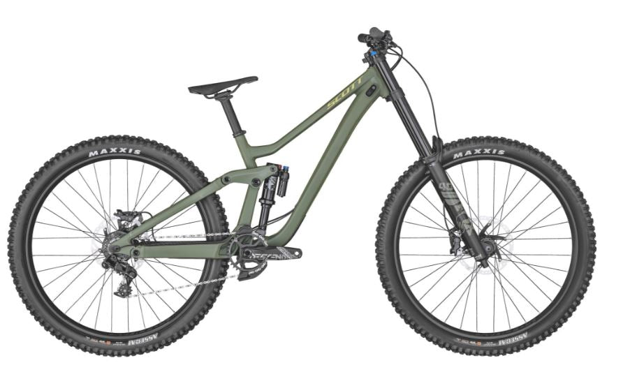 Scott mountain bike green and black best sale