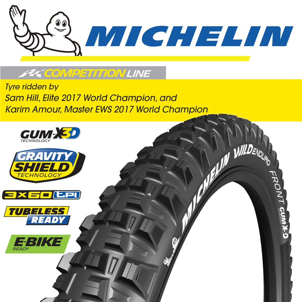 Michelin Tyre Wild Enduro Front Gumx3d 29" X 2.4 (139577)