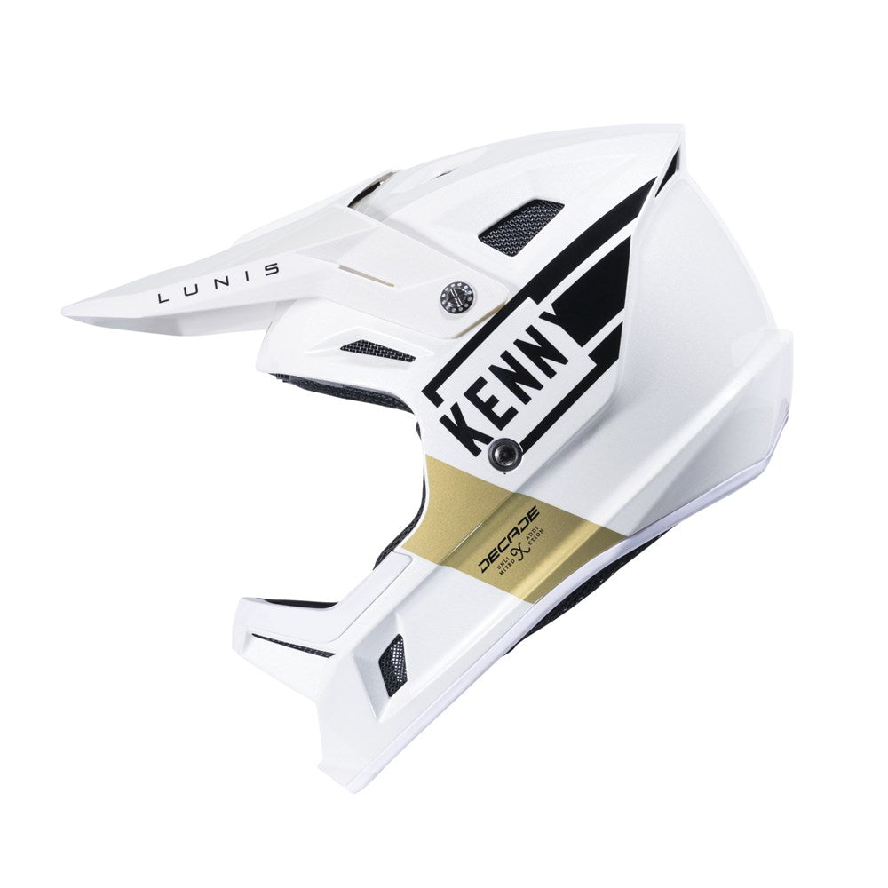 Kenny Racing Decade Fullface Helmet - Mips - Lunis White Gold - [sz:medium]