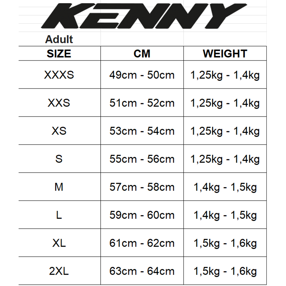 Kenny Racing Helmet Elite - Black [sz:large 59-60cm]