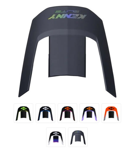 Kenny Racing Replacement Visor - Elite Graphic + Helmet [cl:black]