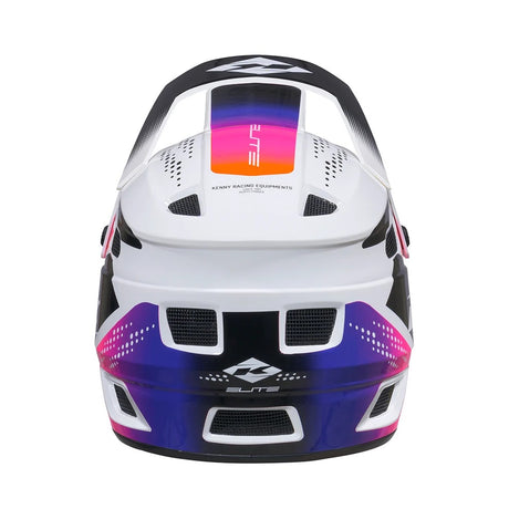Kenny Racing Helmet - Elite Graphic + Full Face - White Gradient [sz:large | 59-60 Cm]